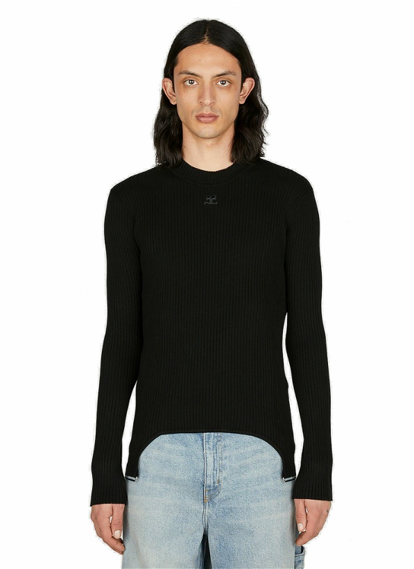 Photo: Courrèges - Suspender Strap Sweater in Black
