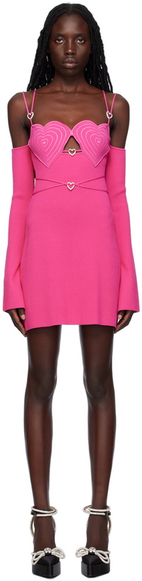 Photo: MACH & MACH Pink Heart Minidress