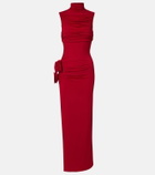 Magda Butrym Floral-appliqué draped gown
