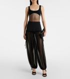 Nensi Dojaka Semi-sheer tank top