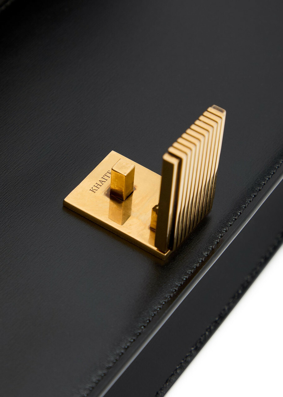 Khaite Blake Leather Clutch - Black - One Size