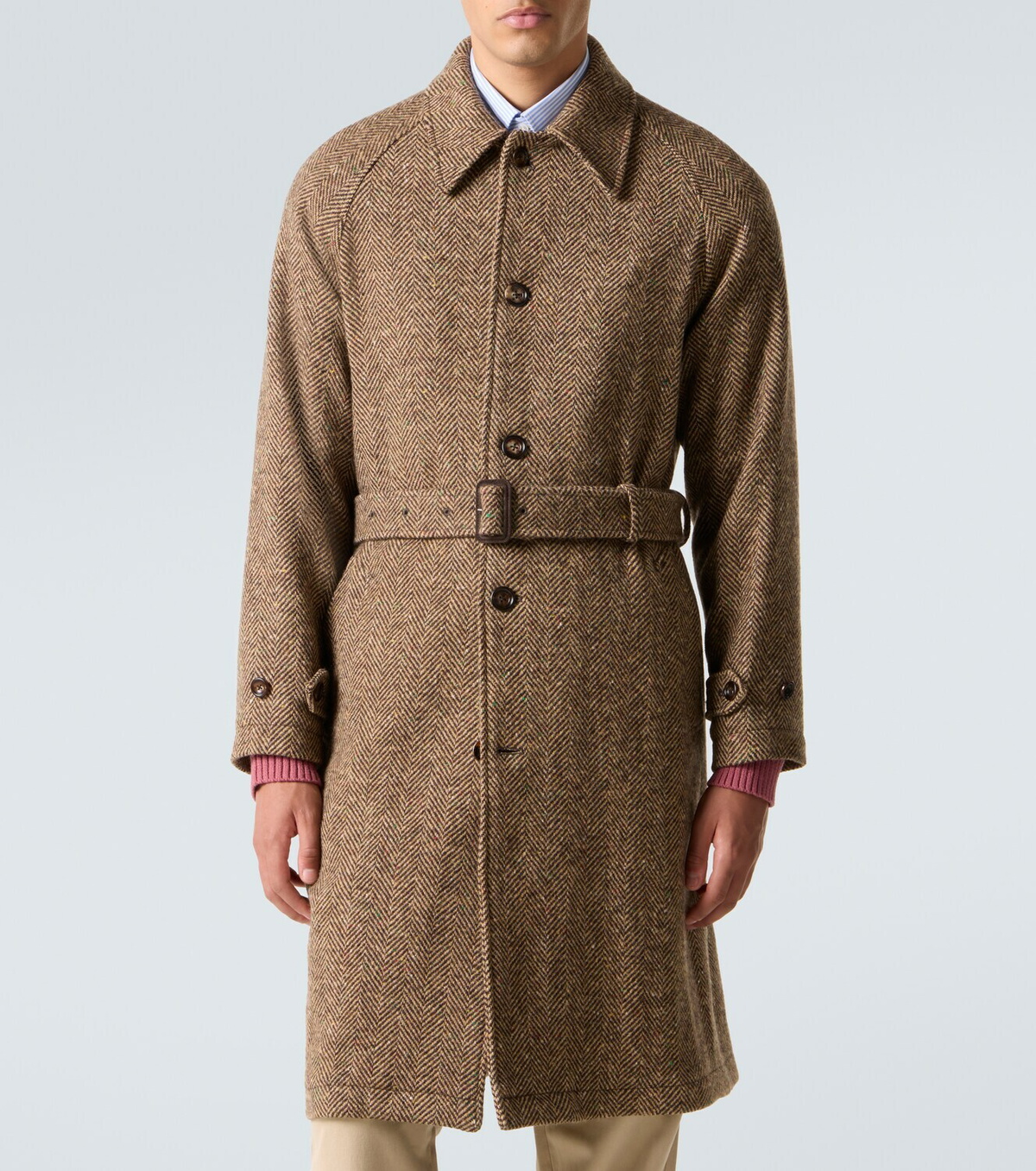 Polo Ralph Lauren　Herringbone Tweed Coat Polo Ralph Lauren Herringbone wool tweed coat Polo Ralph Lauren