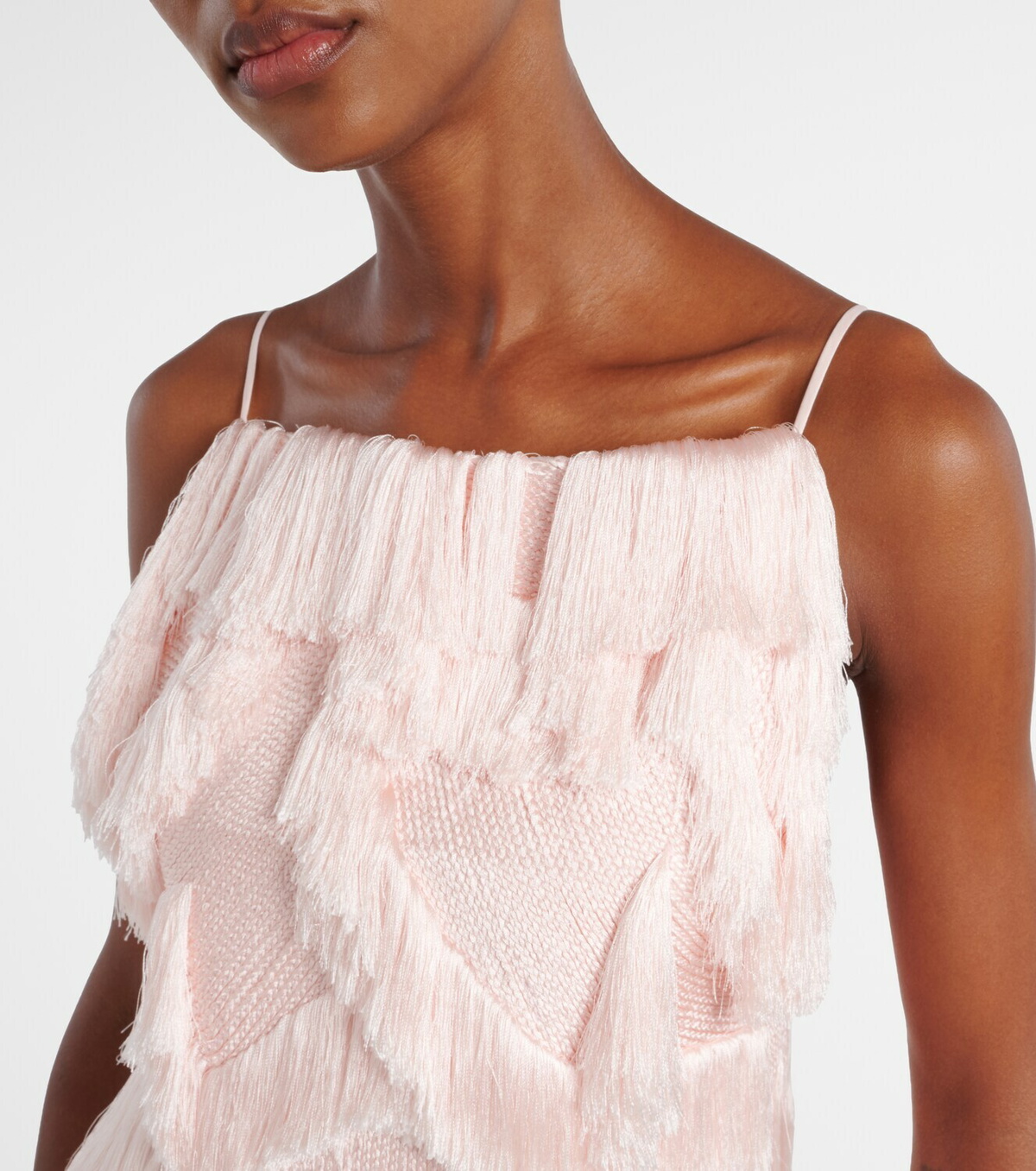 Xu Zhi Fringed patchwork camisole Xu Zhi