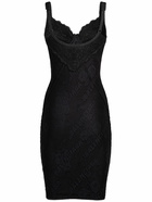 BALENCIAGA - Stretch Lace Lingerie Mini Dress