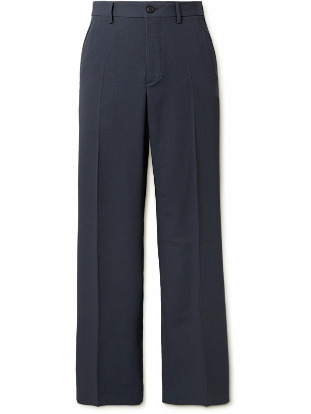 Photo: Our Legacy - Sailor Straight-Leg Pleated Virgin Wool Trousers - Blue