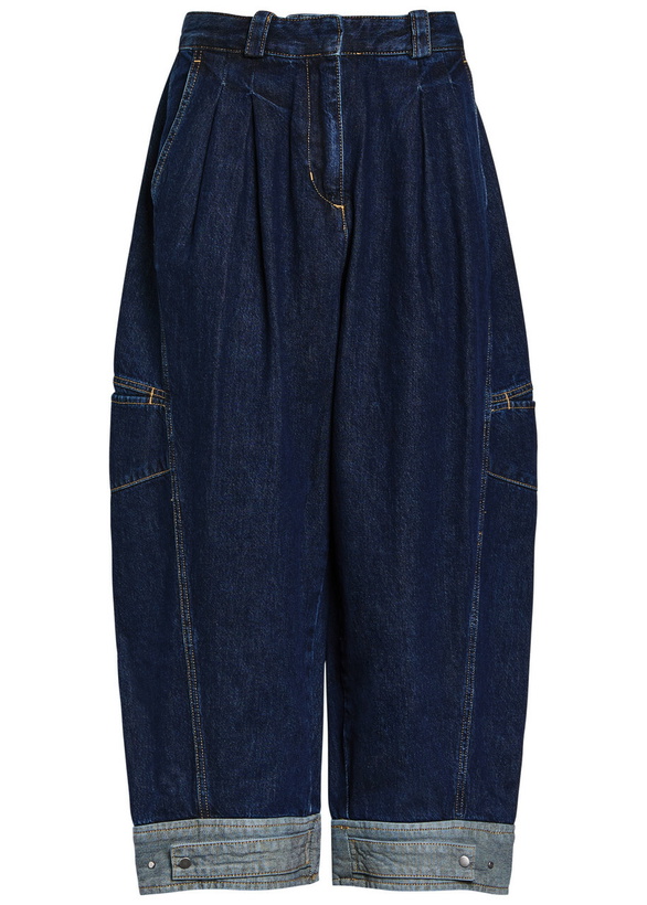 Photo: 3.1 Phillip Lim Panelled Barrel-leg Jeans Indigo