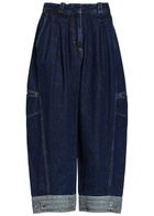 3.1 Phillip Lim Panelled Barrel-leg Jeans Indigo