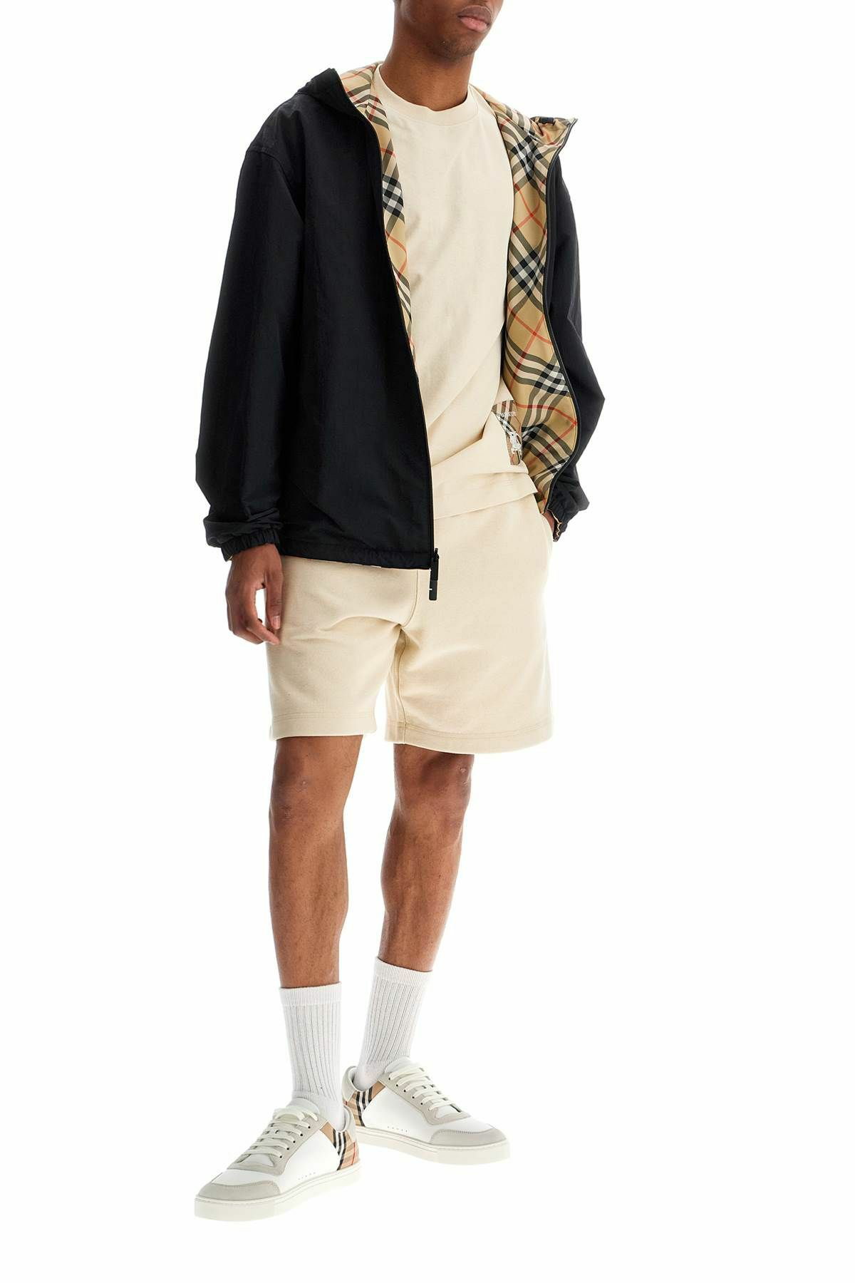 Burberry バーバリー TRAFFORD REVERSIBLE JACKET BURBERRY | Reversible Check Trafford Jacket | Men | Sand Ip