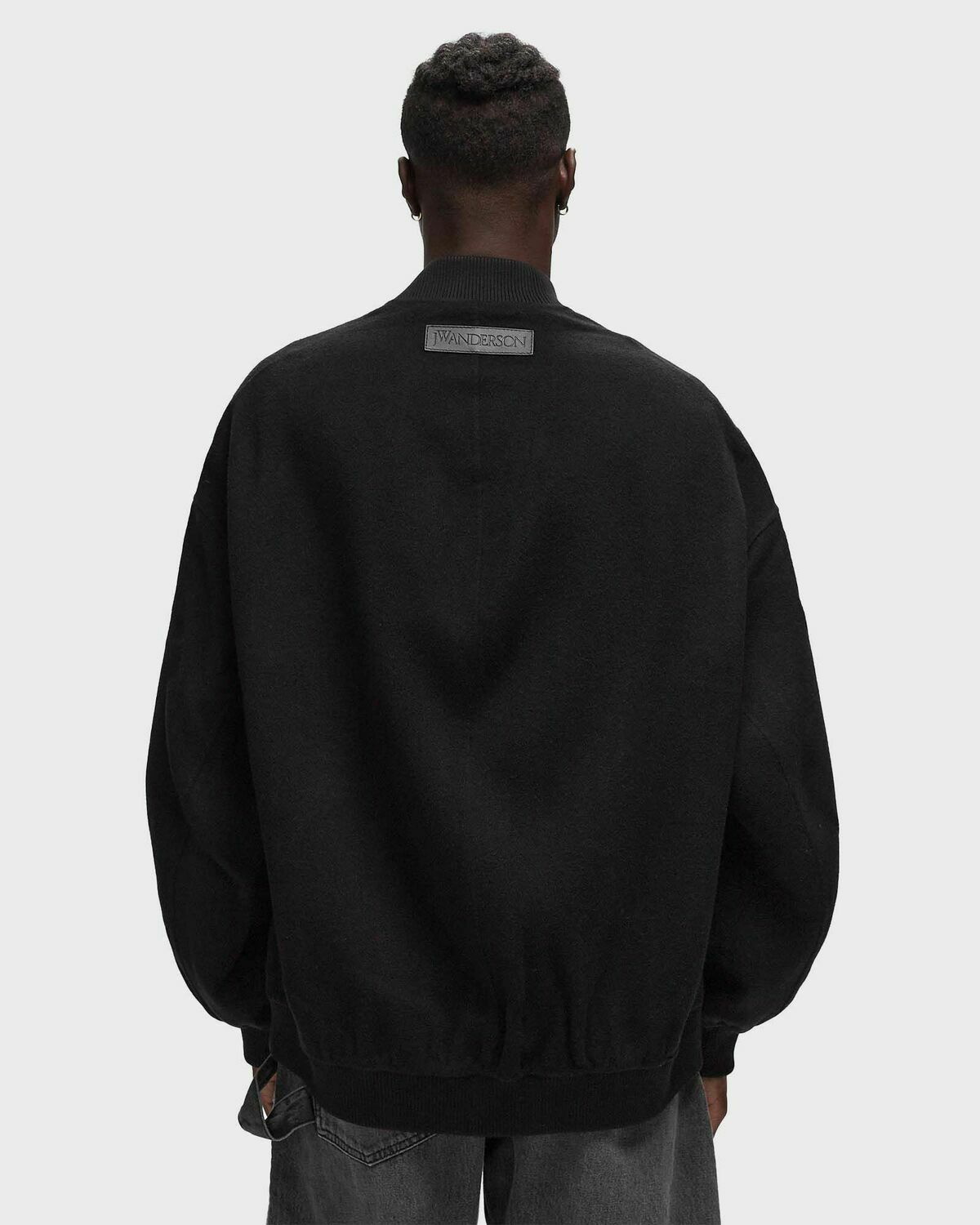 JW Anderson Jwa Puller Oversized Bomber Jacket in Black | FWRD