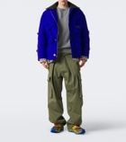 Loewe Pogo suede-trimmed sneakers