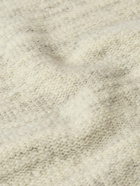 Stone Island - Logo-Appliquéd Wool-Blend Sweater - White
