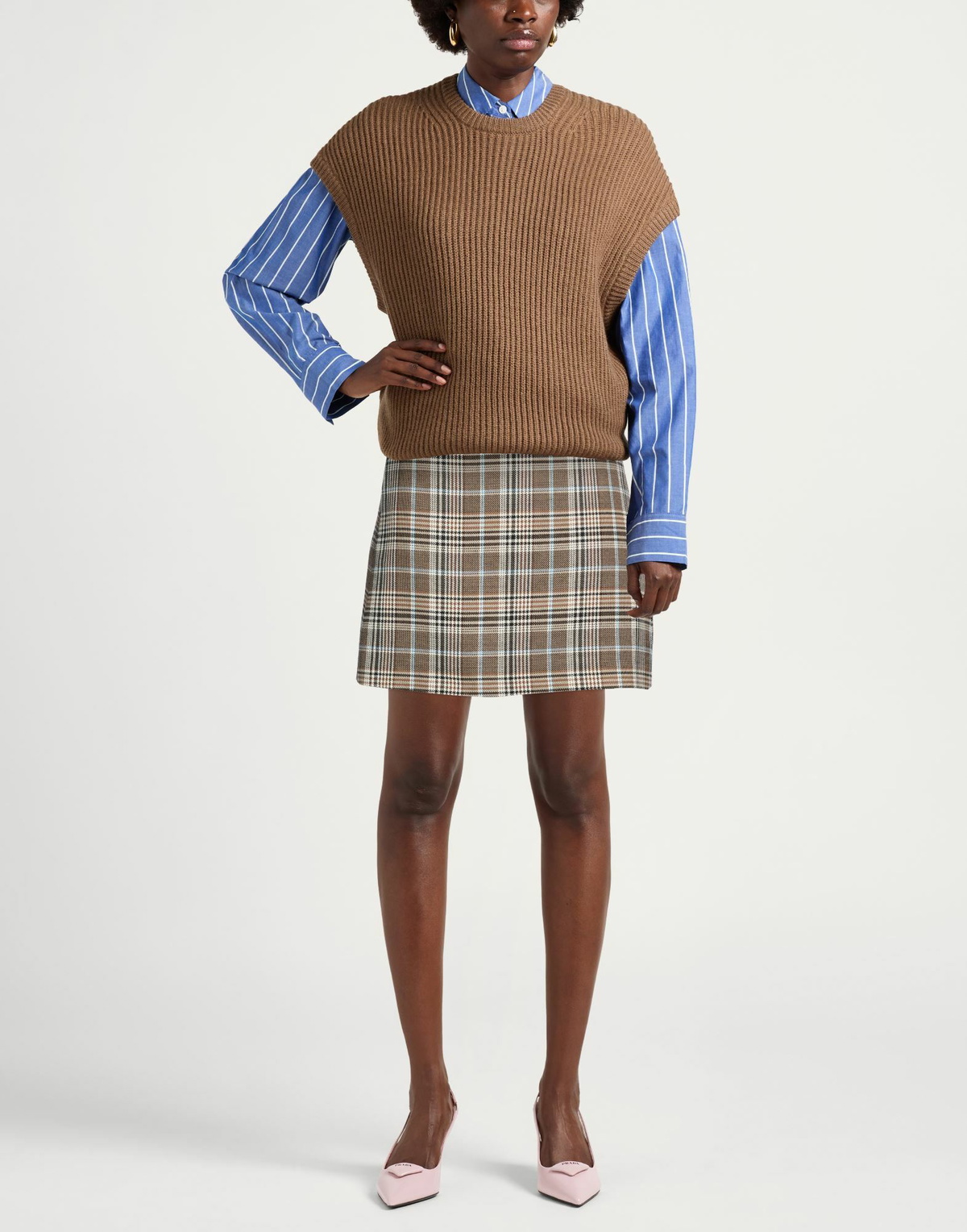Gant Womens Mini skirt Dark in Brown