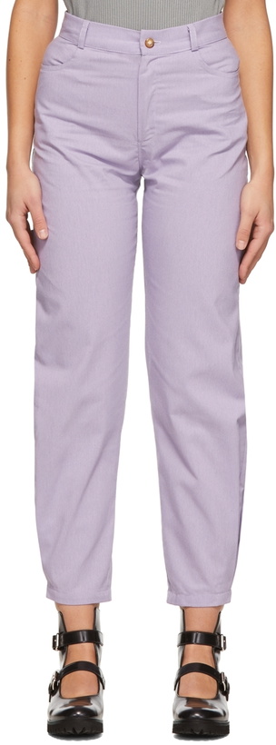Photo: Kika Vargas Purple Ella Trousers