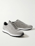 John Lobb - Lift Suede Slip-On Sneakers - Gray