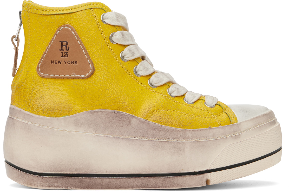 R13 Khaki Double Grommet Kurt Sneakers R13 R13 Khaki Double Grommet Kurt Sneakers R13