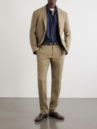 Canali - Straight-Leg Linen Suit Trousers - Neutrals