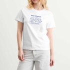 Closed Women's Stay Button Print T-Shirt in White