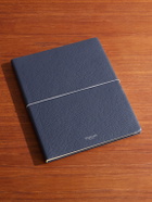 Serapian - Large Logo-Print Full-Grain Cachemire Leather Notebook