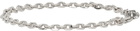 Emanuele Bicocchi SSENSE Exclusive Silver Chain Link Bracelet