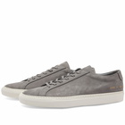 Common Projects Men's Original Achilles Low Nubuck Sneakers in Warm Grey