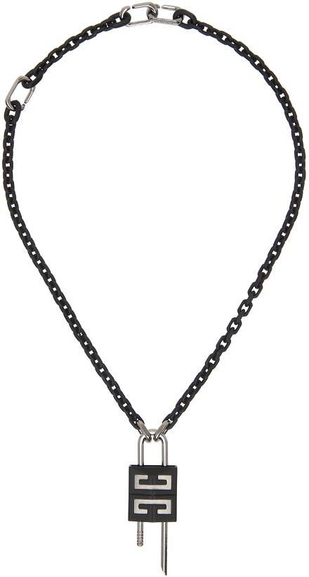 Photo: Givenchy Black Small Lock Necklace