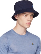 Vivienne Westwood Navy Orb Bucket Hat