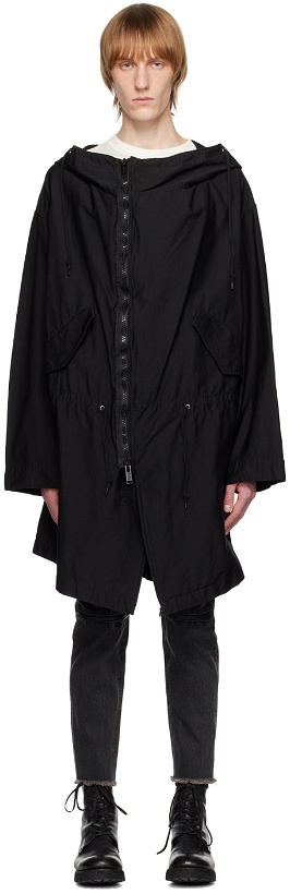 Photo: Undercoverism Black Offset Zip Coat