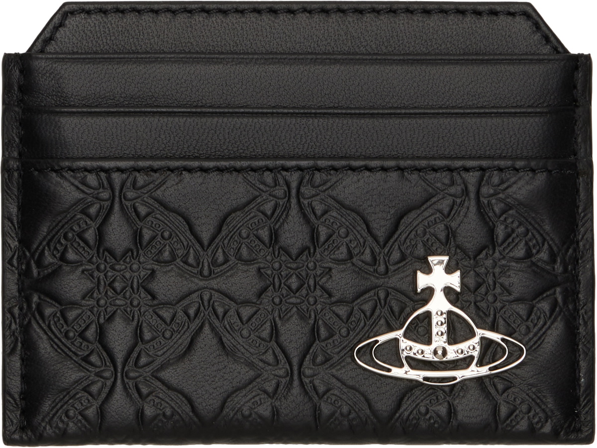 Vivienne Westwood Black Half Moon Card Holder Vivienne Westwood