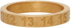 Maison Margiela Gold Numbers Ring