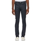 rag and bone Blue Coated Fit 1 Jeans