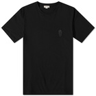 Alexander McQueen Men's Tonal Skull Motif T-Shirt in Black