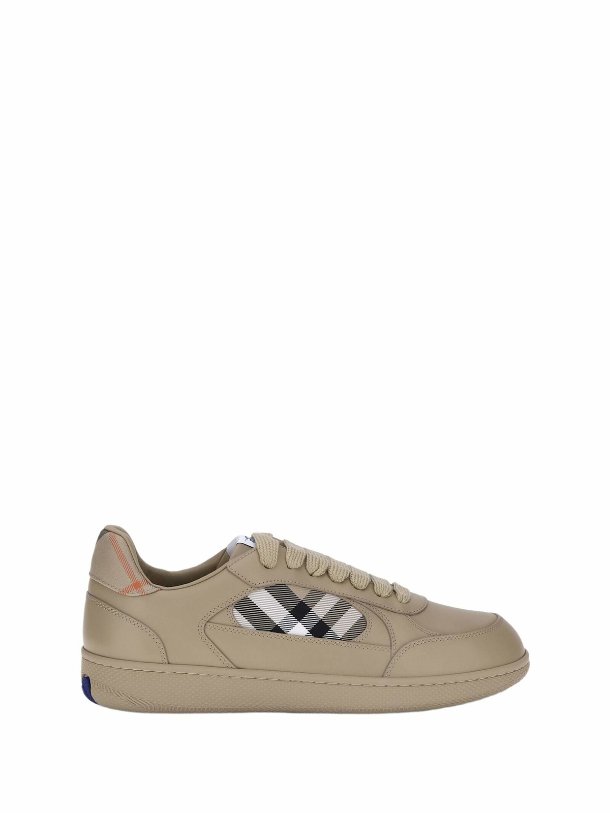 Burberry Green Leather Ranger Sneakers Burberry