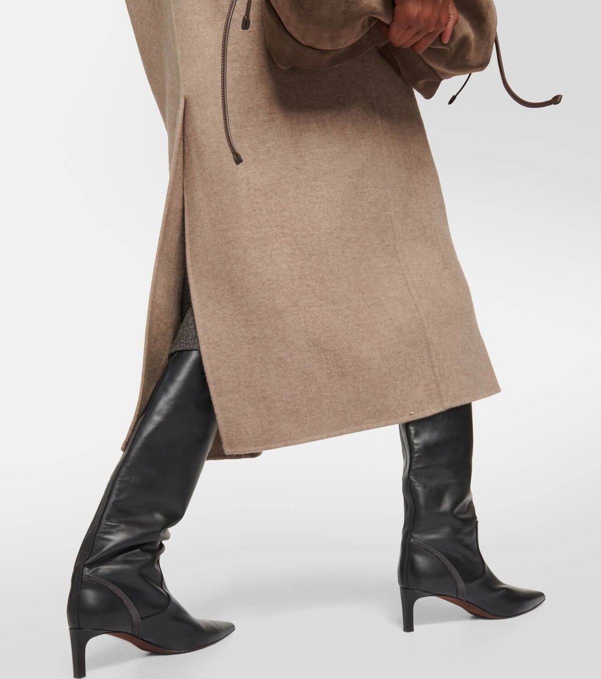 Brunello Cucinelli Double-breasted cashmere coat Brunello