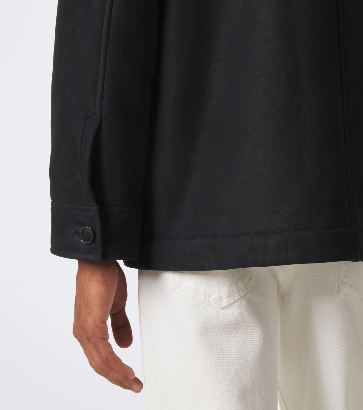 Yves Salomon Shearling-lined leather jacket
