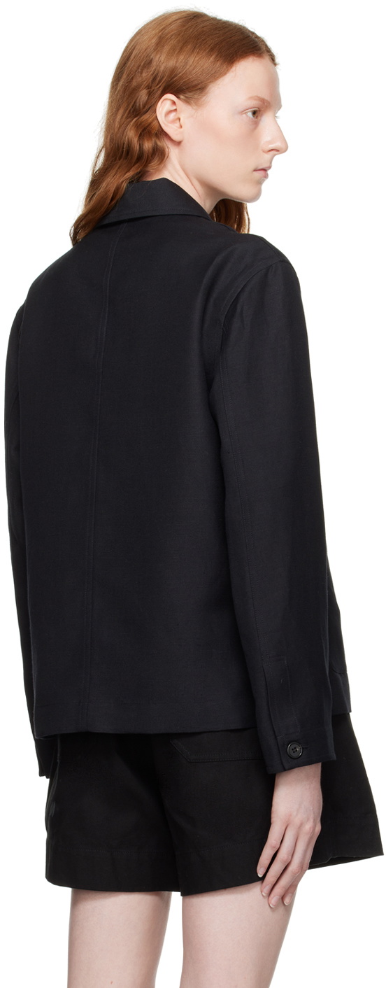 Margaret Howell Black Button Jacket