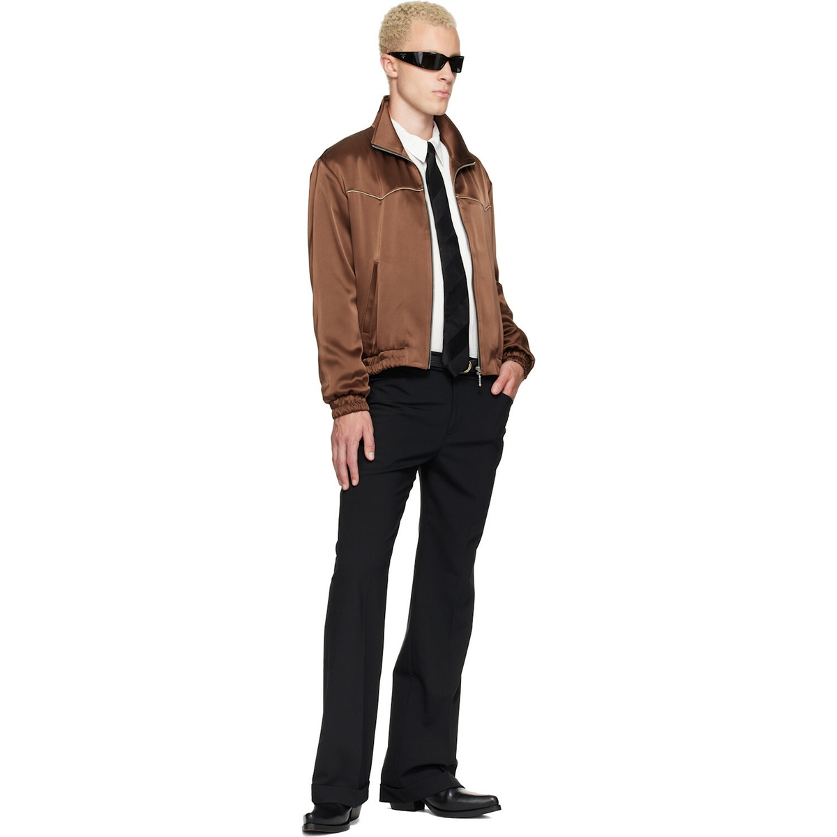 Ernest W. Baker SSENSE Exclusive Brown Western Track Jacket