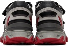Juun.J Red Paneled Sneakers