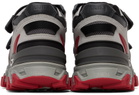 Juun.J Red Paneled Sneakers