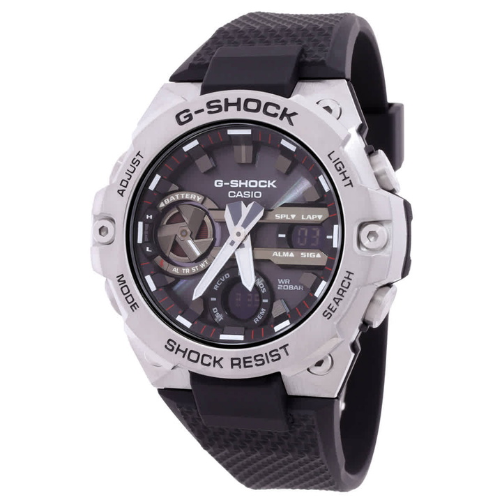 Photo: Casio G-Steel Alarm World Time Quartz Analog-Digital Black Dial Mens Watch GST-B400-1ADR