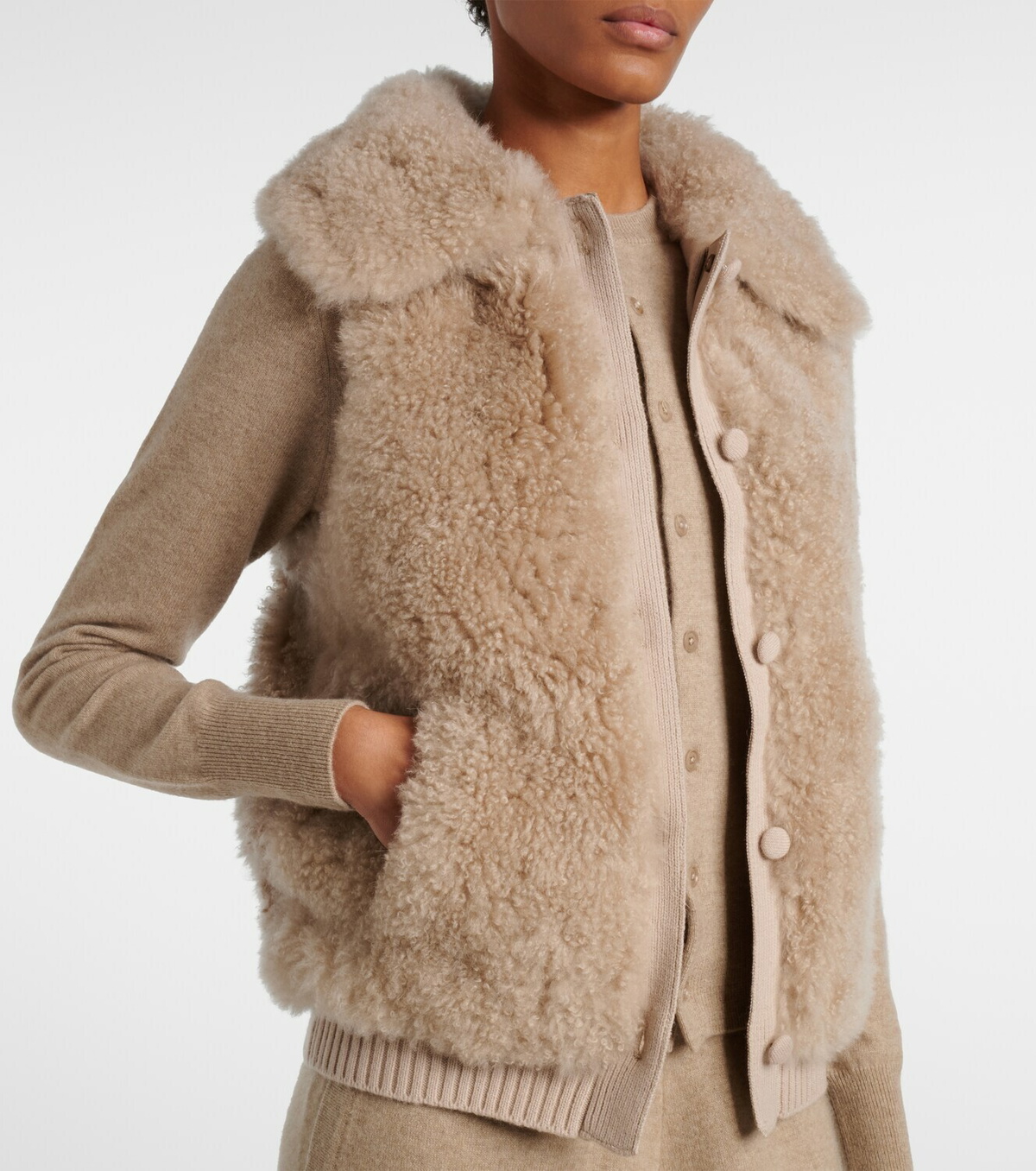 Yves Salomon Shearling vest