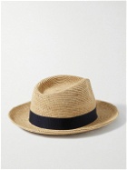 Lock & Co Hatters - St. Louis Grosgrain-Trimmed Straw Panama Hat - Neutrals
