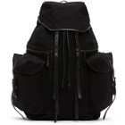Dries Van Noten Black Canvas Backpack