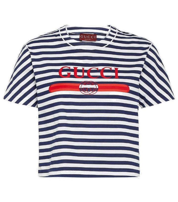Photo: Gucci Logo striped cotton jersey T-shirt