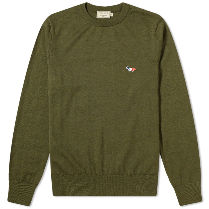 Photo: Maison Kitsuné Tricolor Fox Crew Knit