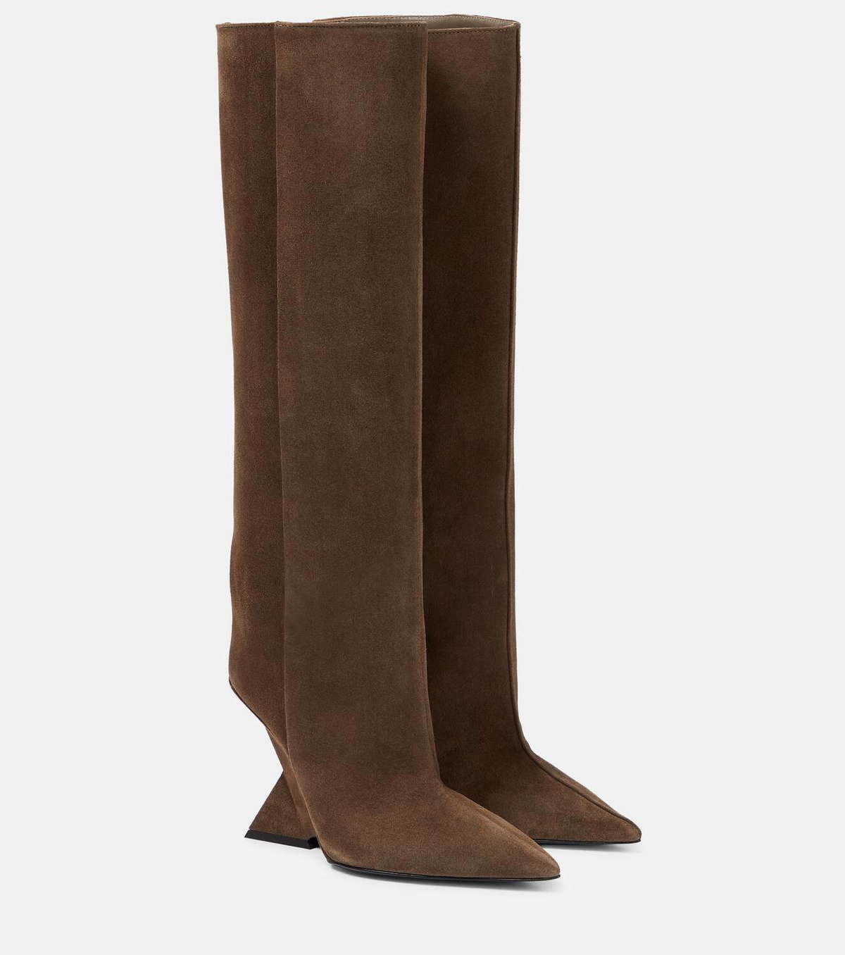 The Attico Cheope suede knee-high boots The Attico