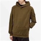Stone Island Men's Ghost Popover Hoody in Military Green