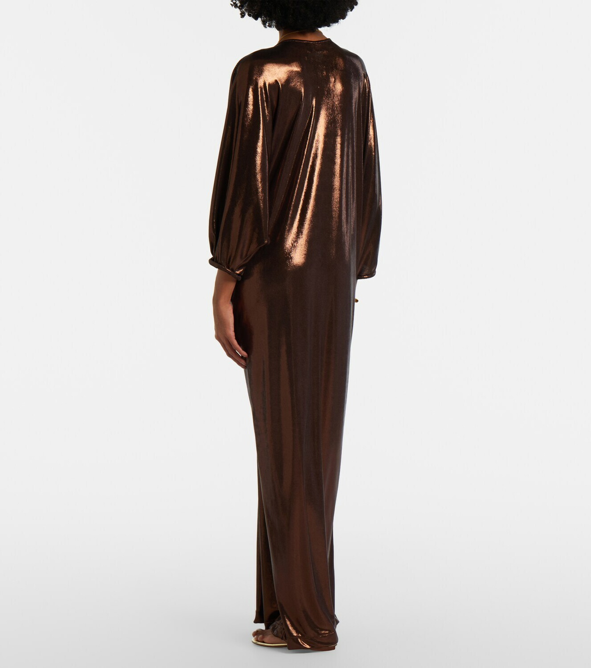 Adriana Degreas Cutout draped kaftan