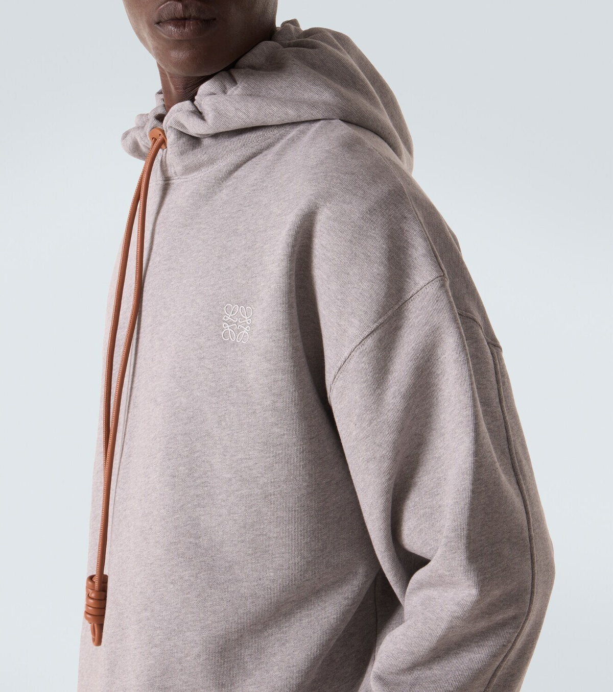 Loewe Anagram cotton jersey hoodie
