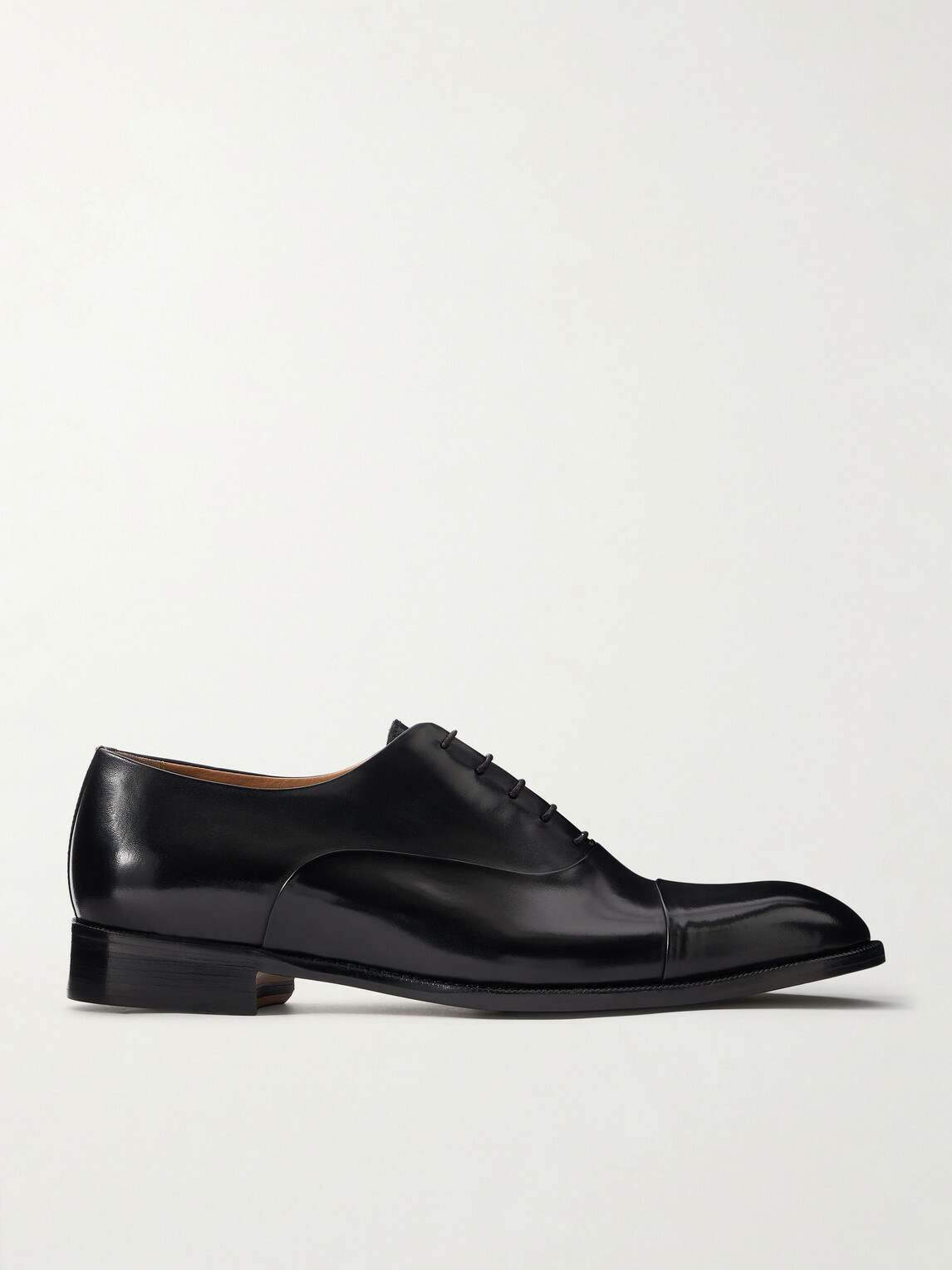 Mr P. - Leather Oxford Shoes - Black