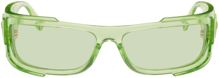Photo: Versace Green Wraparound Sunglasses